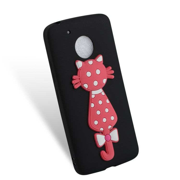 Adorable 3D Cat Pattern TPU Case for Motorola Moto G5 - Black-5
