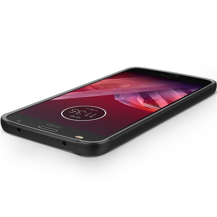 For Motorola Moto Z2 Play Shock Absorption PC + TPU Hybrid Back Case - Black-3
