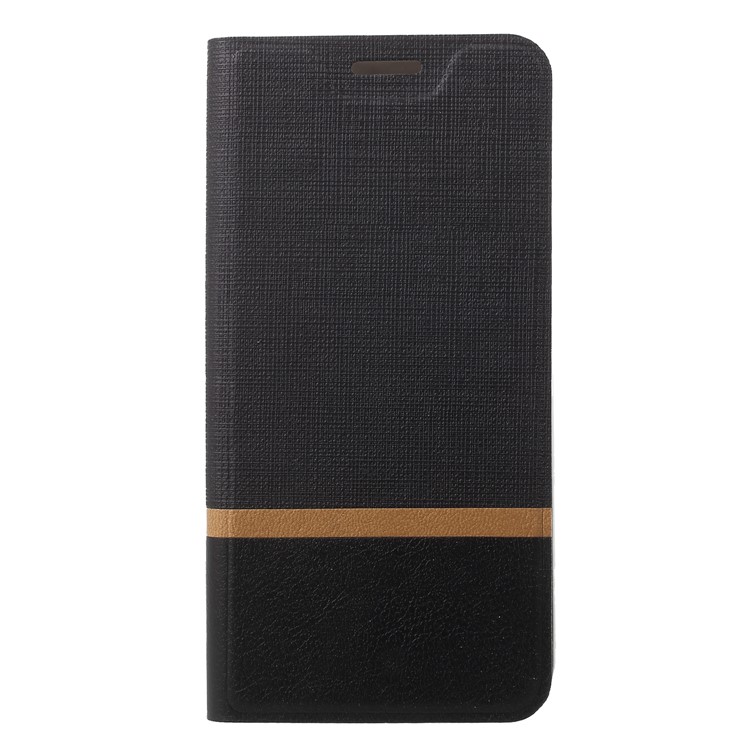 Cross Pattern Leather Card Holder Phone Case (Built-in Steel Sheet) for Motorola Moto G6 - Black-3