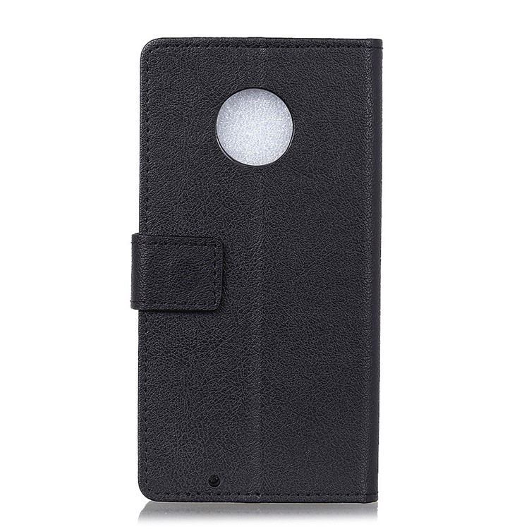 For Motorola Moto G6 PU Leather Wallet Stand Phone Case - Black-2