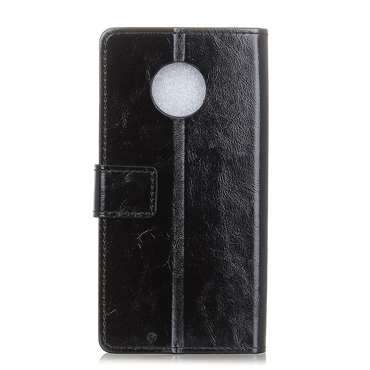 Crazy Horse Wallet Leather Stand Case for Motorola Moto G6 - Black-2