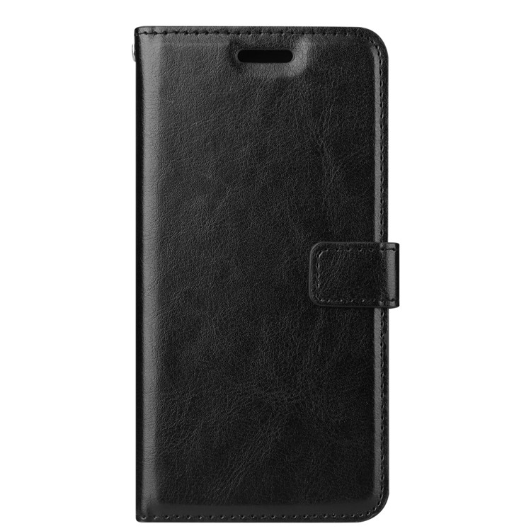 Crazy Horse PU Leather Wallet Stand Phone Case for Motorola Moto G6 - Black-2