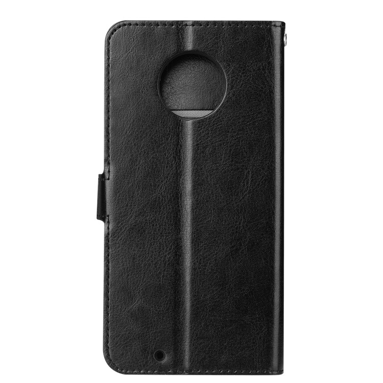 Crazy Horse PU Leather Wallet Stand Phone Case for Motorola Moto G6 - Black-3