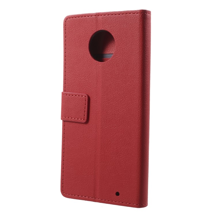Wallet Stand Flip Leather Casing Accessory for Motorola Moto G6 Plus - Red-2