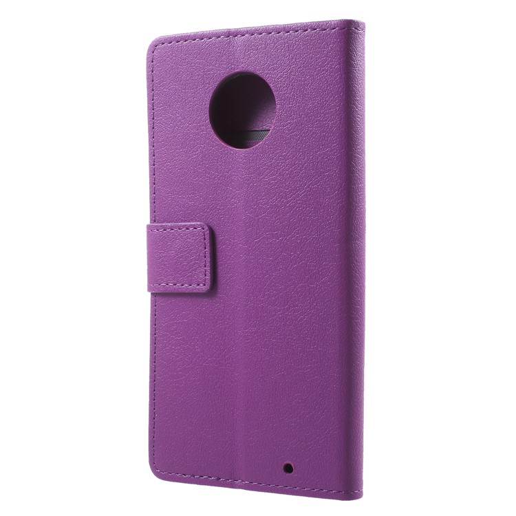 Wallet Stand Flip Leather Phone Case for Motorola Moto G6 Plus - Purple-2