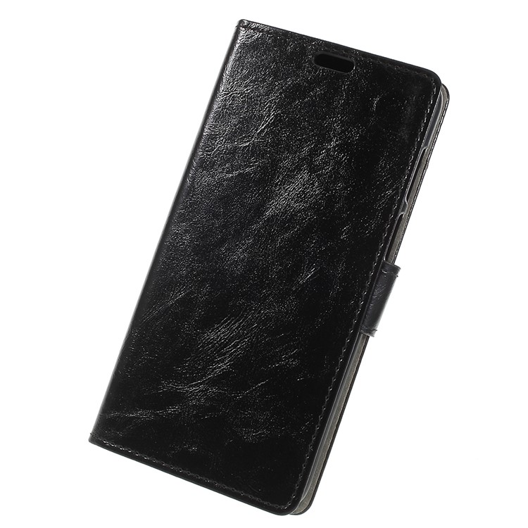 Crazy Horse PU Leather Wallet Case for Motorola Moto Z3 Play - Black-3