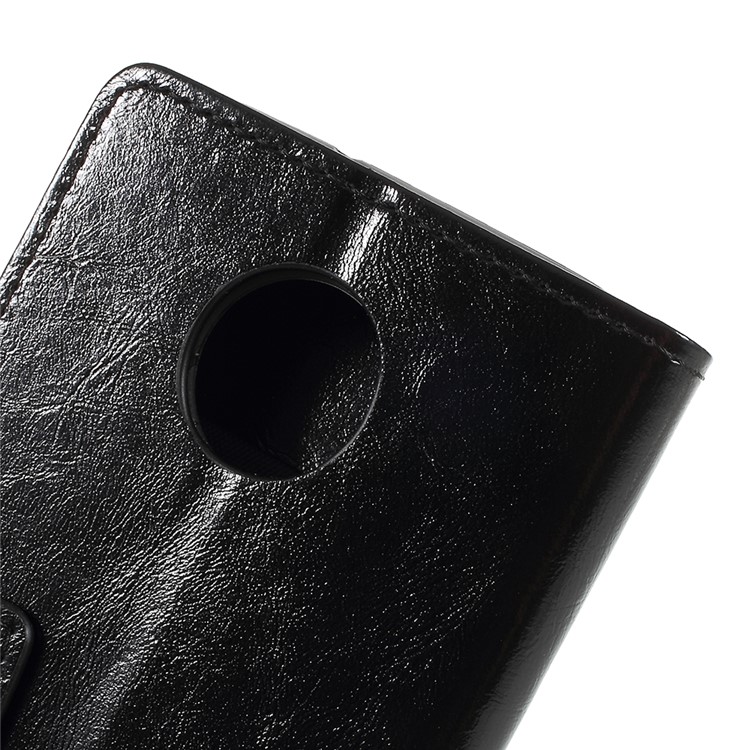 Crazy Horse PU Leather Wallet Case for Motorola Moto Z3 Play - Black-5