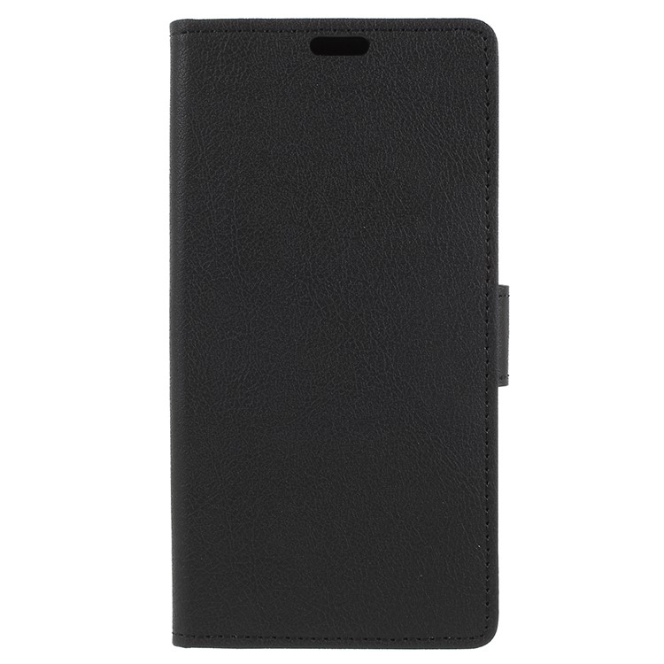 Wallet Stand Flip Leather Mobile Case for Motorola Moto Z3 Play - Black-3
