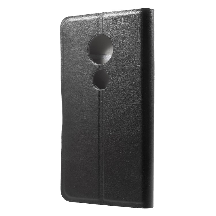 Crazy Horse PU Leather Card Holder Magnetic Phone Case for Motorola Moto E5 Play - Black-2