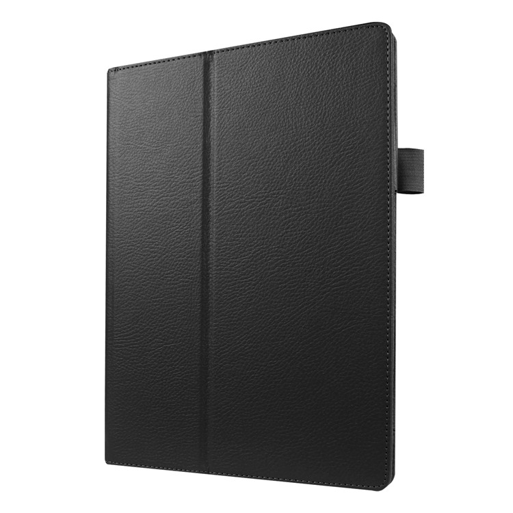 Étui à Support en Cuir Litchi Skin Pour Lenovo Tab3 10 TB-X103F - le Noir-4