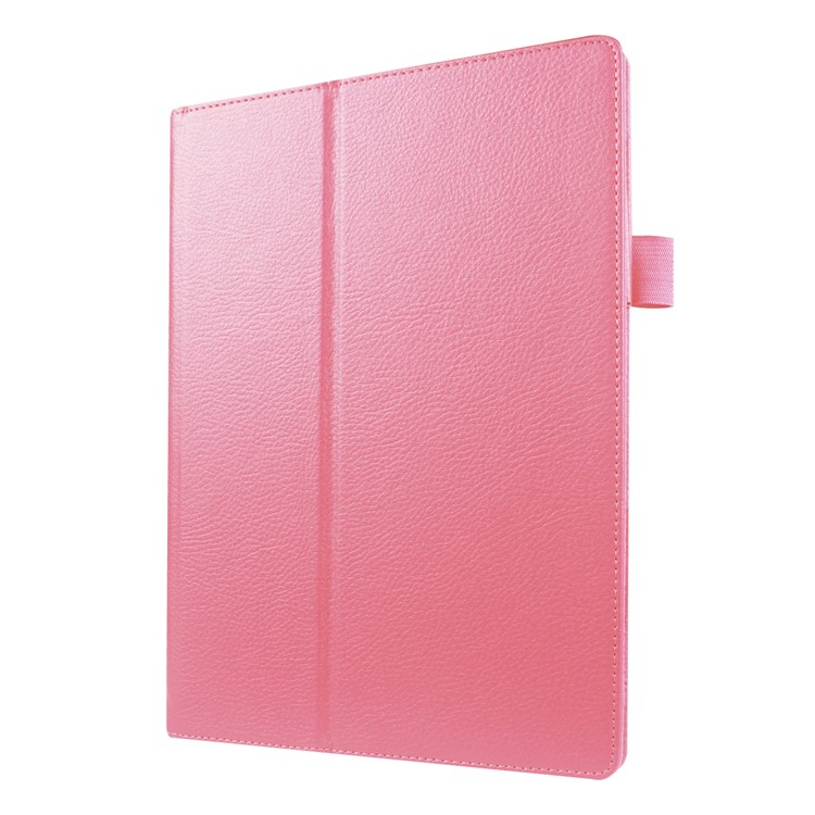 Litchi Skin PU Stand Stand Caso Para Lenovo Tab3 10 TB-X103F - Rosa-4