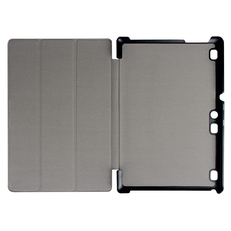Tri-fold Leather Stand Case for Lenovo Tab 3 10.1 TB-X103F - Black-6