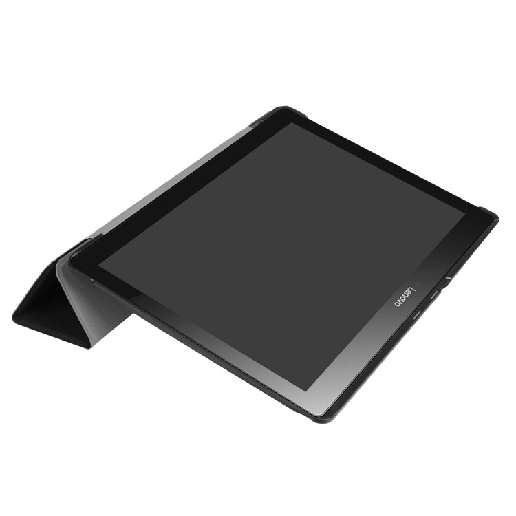 Tri-fold Leather Stand Case for Lenovo Tab 3 10.1 TB-X103F - Black-9
