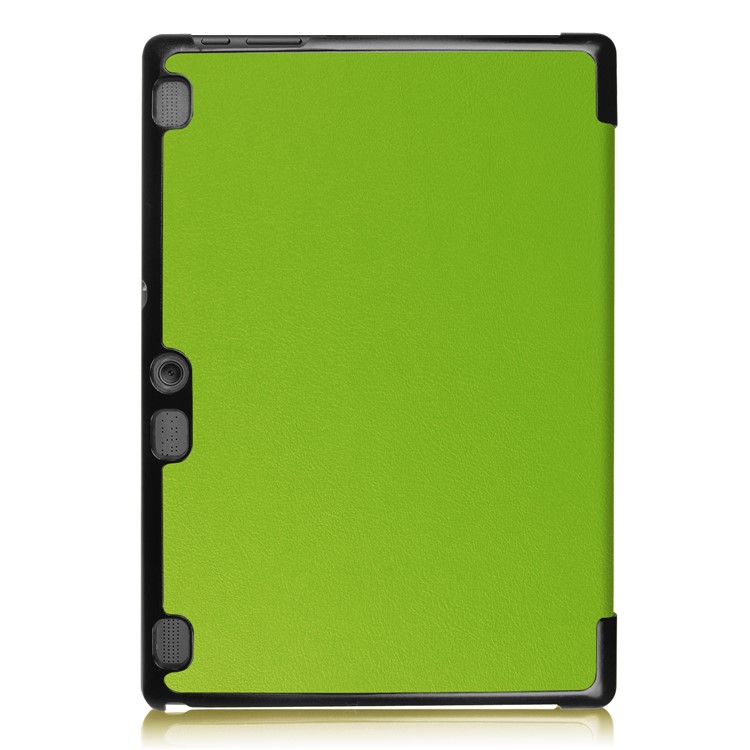 Leather Case Cover with Tri-fold Stand for Lenovo Tab 3 10.1 TB-X103F - Green-3