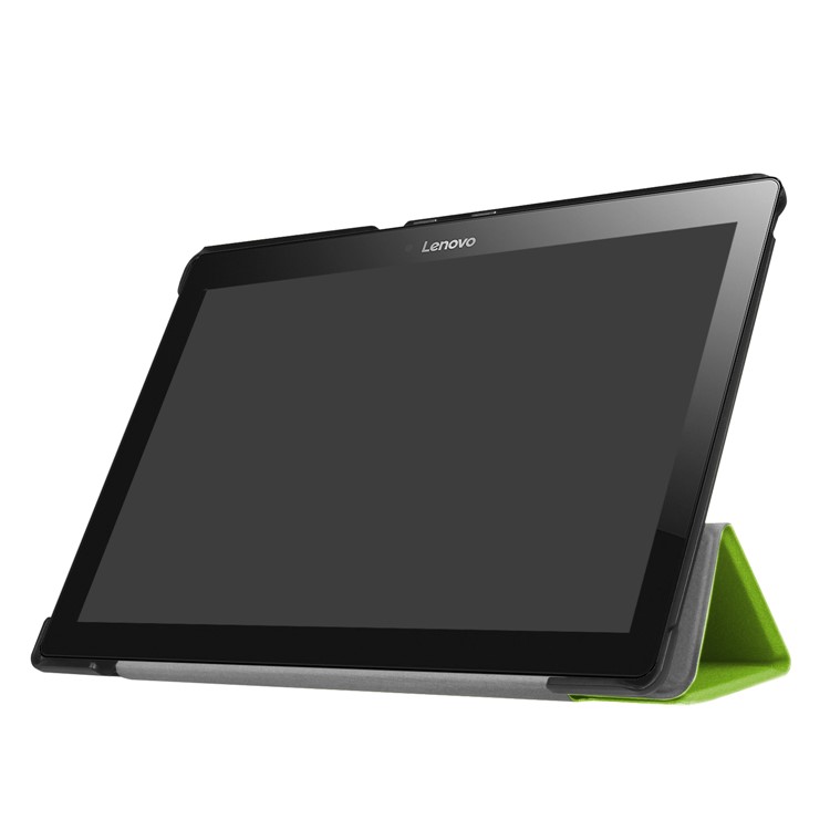 Leather Case Cover with Tri-fold Stand for Lenovo Tab 3 10.1 TB-X103F - Green-7