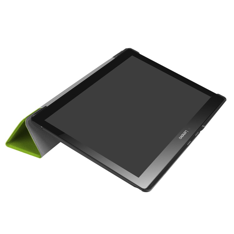 Leather Case Cover with Tri-fold Stand for Lenovo Tab 3 10.1 TB-X103F - Green-9