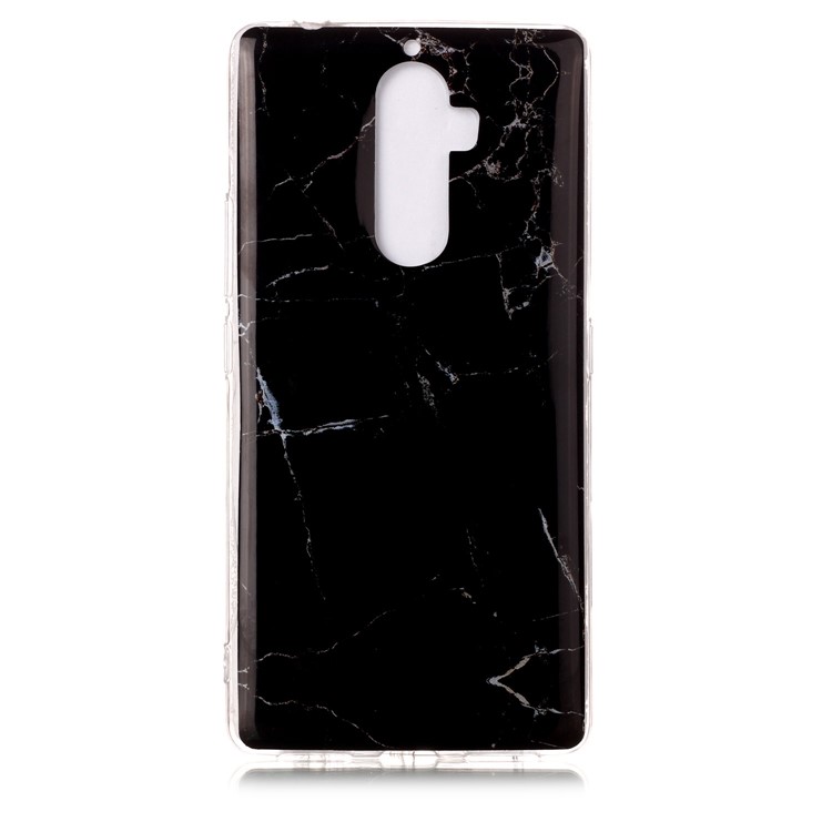 Marble Pattern IMD TPU Case for Lenovo K8 Note - Black-1