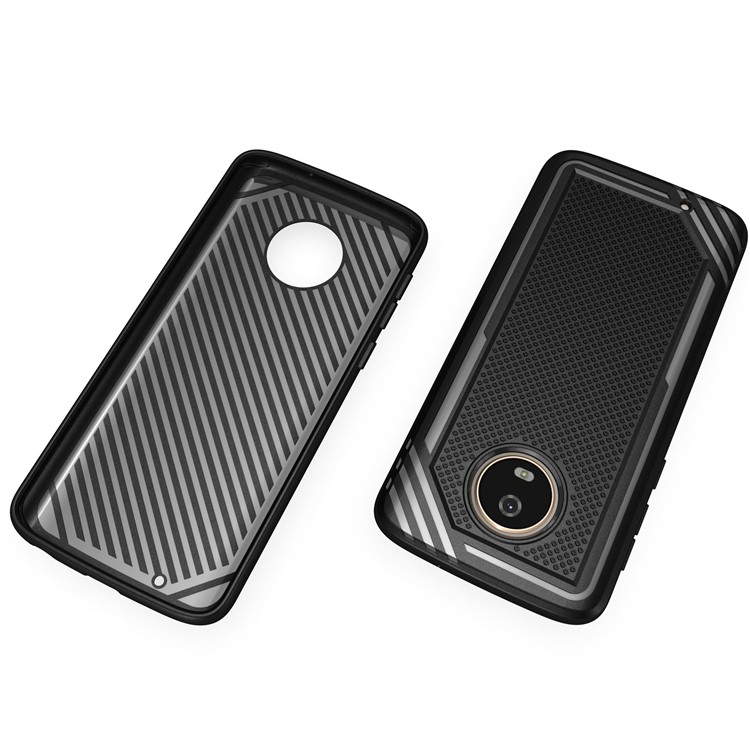 Anti-slip Armor TPU Back Phone Casing for Motorola Moto G6 - Black-11
