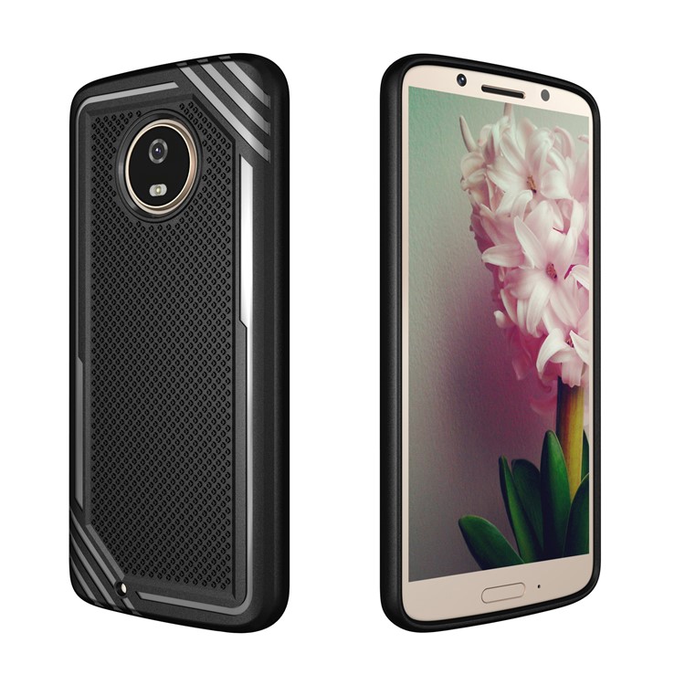 Anti-slip Armor TPU Back Phone Casing for Motorola Moto G6 - Black-12