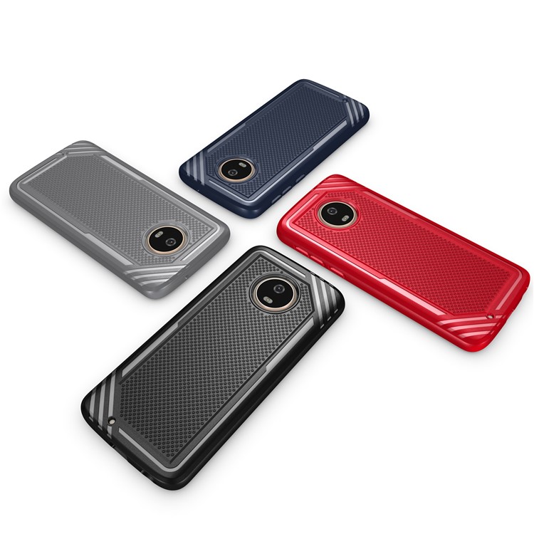 Anti-slip Armor TPU Back Phone Casing for Motorola Moto G6 - Black-13