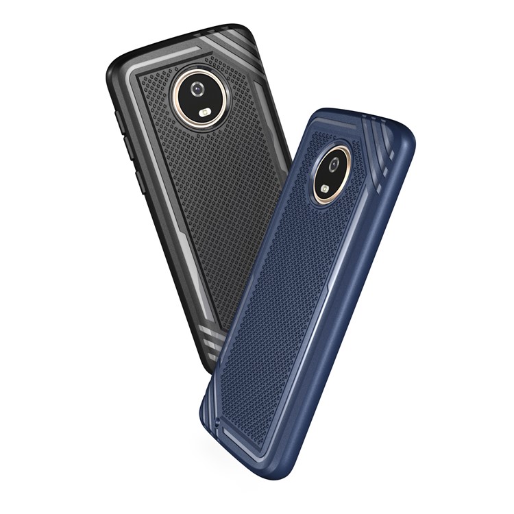 Anti-slip Armor TPU Back Phone Casing for Motorola Moto G6 - Black-14