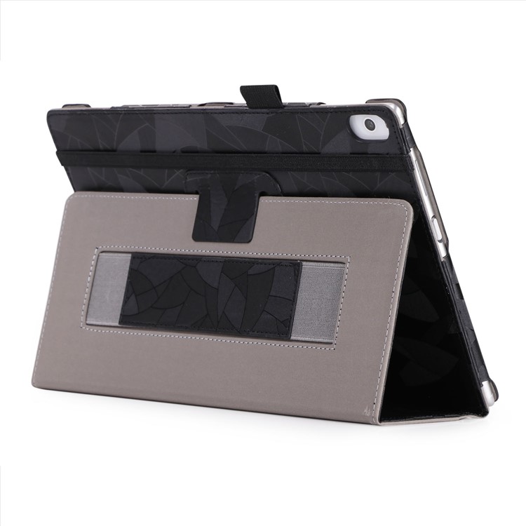 Leaves Pattern Stand Leather Case for Lenovo Tab 4 10 / 4 10 Plus / Moto Tab - Black-7