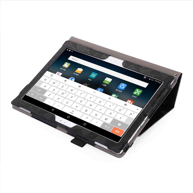 Leaves Pattern Stand Leather Case for Lenovo Tab 4 10 / 4 10 Plus / Moto Tab - Black-8
