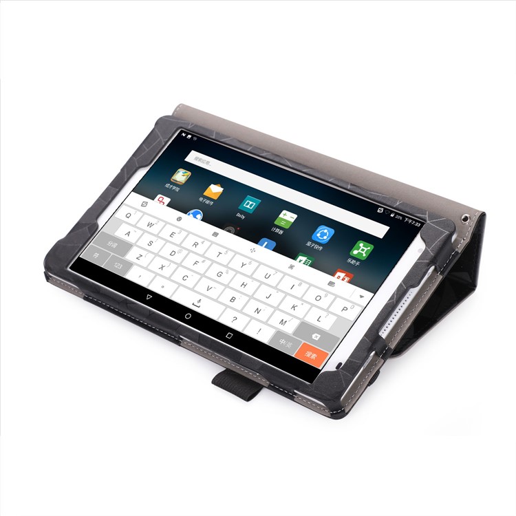 Leaves Pattern Stand Leather Case for Lenovo Tab 4 8 / Tab 4 8 Plus - Black-2