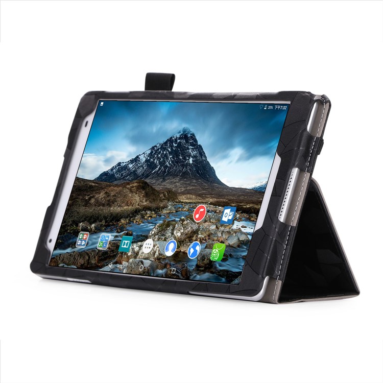 Leaves Pattern Stand Leather Case for Lenovo Tab 4 8 / Tab 4 8 Plus - Black-3