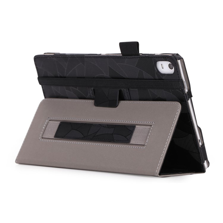 Leaves Pattern Stand Leather Case for Lenovo Tab 4 8 / Tab 4 8 Plus - Black-4