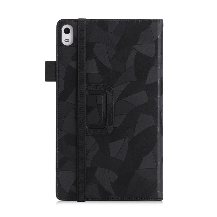 Leaves Pattern Stand Leather Case for Lenovo Tab 4 8 / Tab 4 8 Plus - Black-6