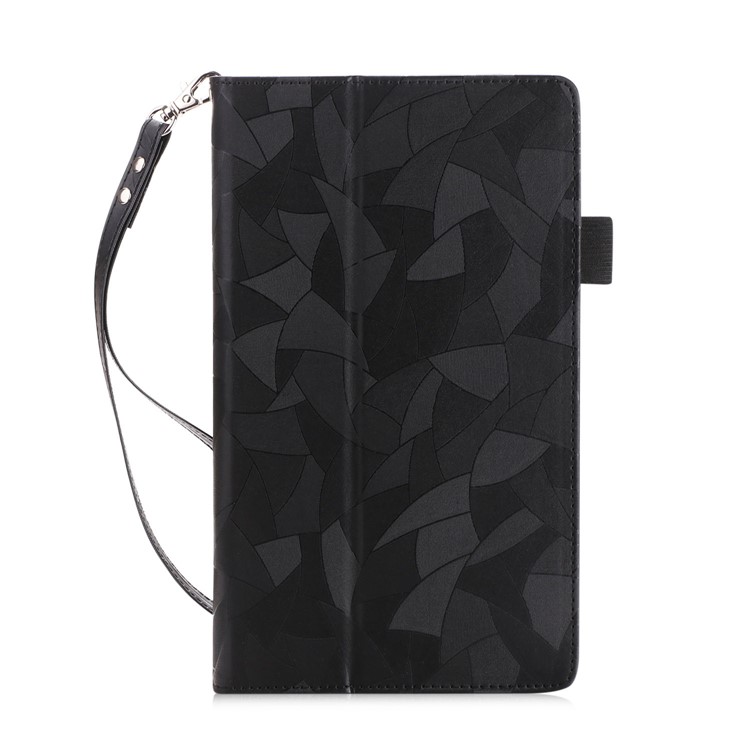 Leaves Pattern Stand Leather Case for Lenovo Tab 4 8 / Tab 4 8 Plus - Black-8