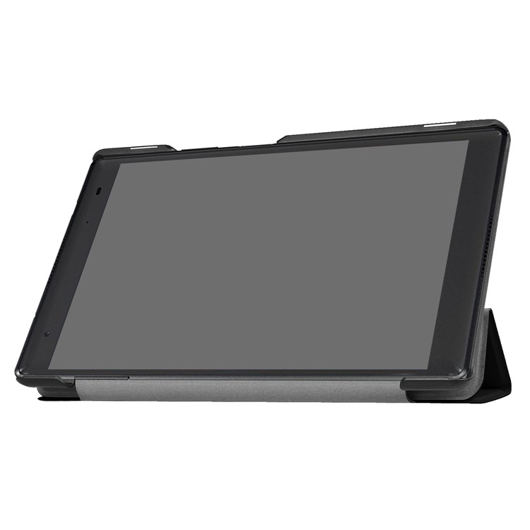Tri-fold Stand Leather Folio Case for Lenovo Tab 4 8 Plus - Black-9
