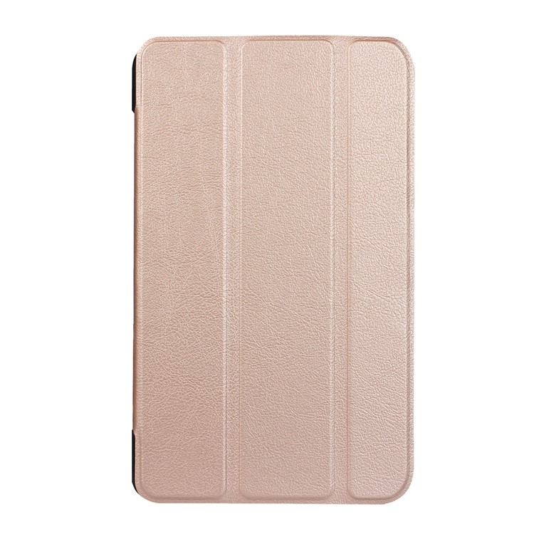 Tri-fold Stand Leather Tablet Shell for Lenovo Tab 4 8 Plus - Rose Gold-2