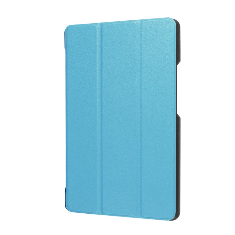 Tri-fold Stand Leather Protection Shell for Lenovo Tab 4 8 Plus - Baby Blue-4