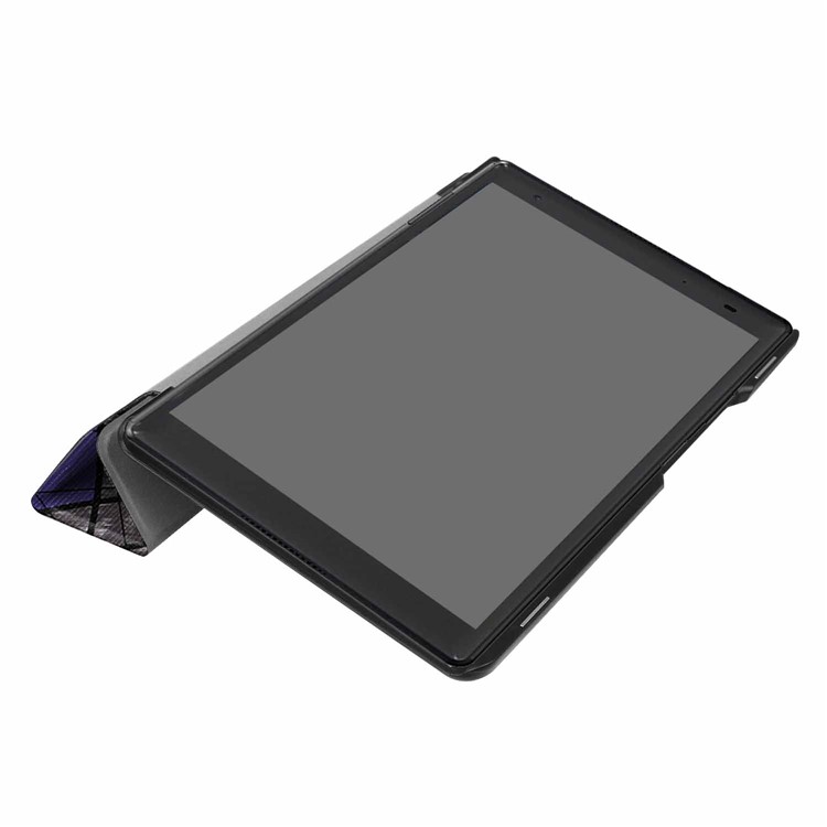 Tri-fold Stand PU Leather Cover for Lenovo Tab 4 8 Plus - Abstract Drawing-4