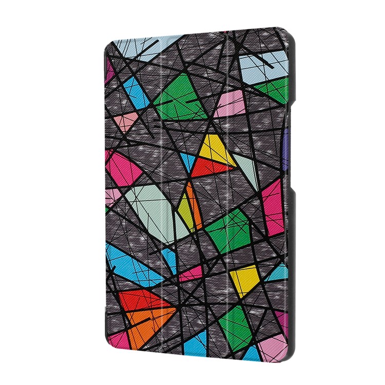 Tri-fold Stand PU Leather Cover for Lenovo Tab 4 8 Plus - Abstract Drawing-7