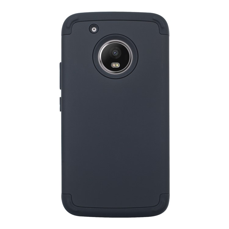 Detachable Shockproof PC + TPU Hybrid Case for Motorola Moto G5 Plus - Black-1
