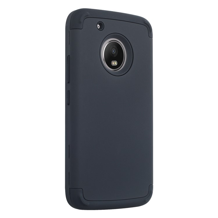 Detachable Shockproof PC + TPU Hybrid Case for Motorola Moto G5 Plus - Black-3