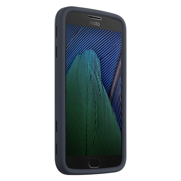 Detachable Shockproof PC + TPU Hybrid Case for Motorola Moto G5 Plus - Black-4