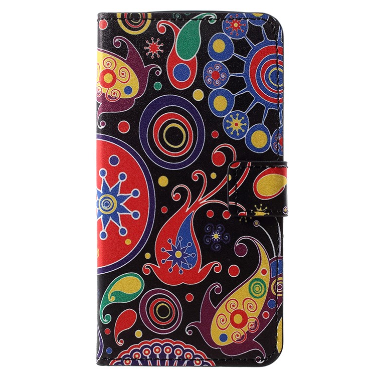 Pattern Printing PU Leather Magnetic Wallet Stand Case for Motorola Moto E5 Play (US Version) - Abstract Pattern-1