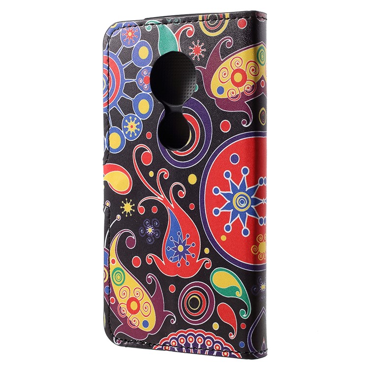 Pattern Printing PU Leather Magnetic Wallet Stand Case for Motorola Moto E5 Play (US Version) - Abstract Pattern-3