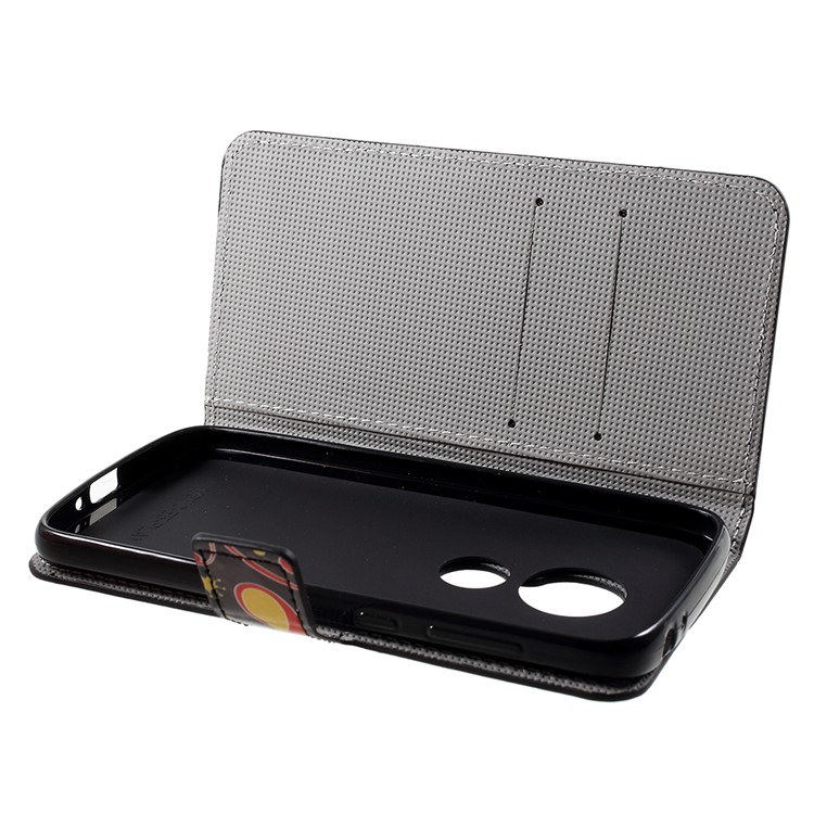 Pattern Printing PU Leather Magnetic Wallet Stand Case for Motorola Moto E5 Play (US Version) - Abstract Pattern-5