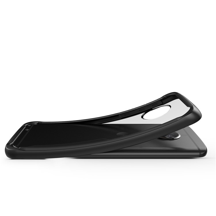 Shock Absorption PC + TPU Hybrid Cell Phone Case for Motorola Moto G6 - Black-10
