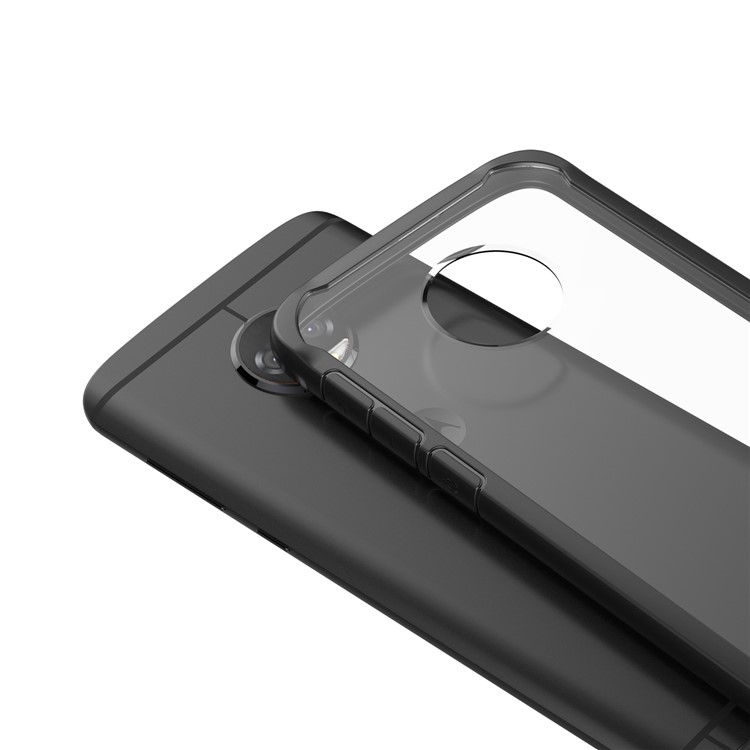 Shock Absorption PC + TPU Hybrid Cell Phone Case for Motorola Moto G6 - Black-3