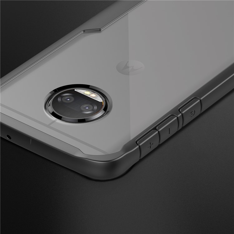 Shock Absorption PC + TPU Hybrid Cell Phone Case for Motorola Moto G6 - Black-6