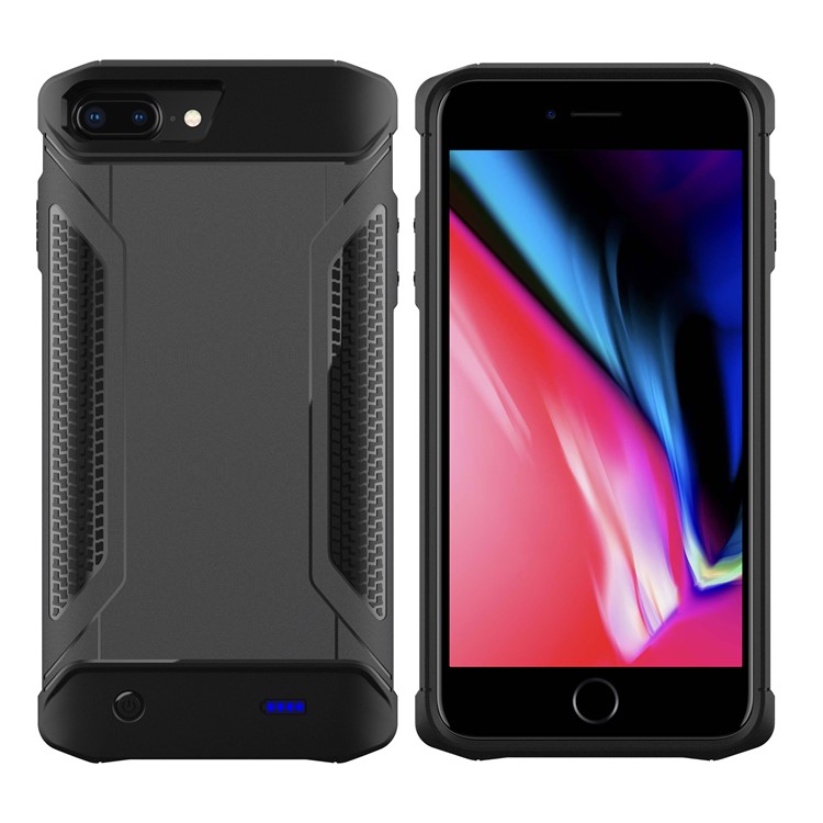 Portable Shockproof Charger Case External Battery Power Bank for iPhone 8 Plus/7 Plus/6 Plus/6s Plus - Black-2