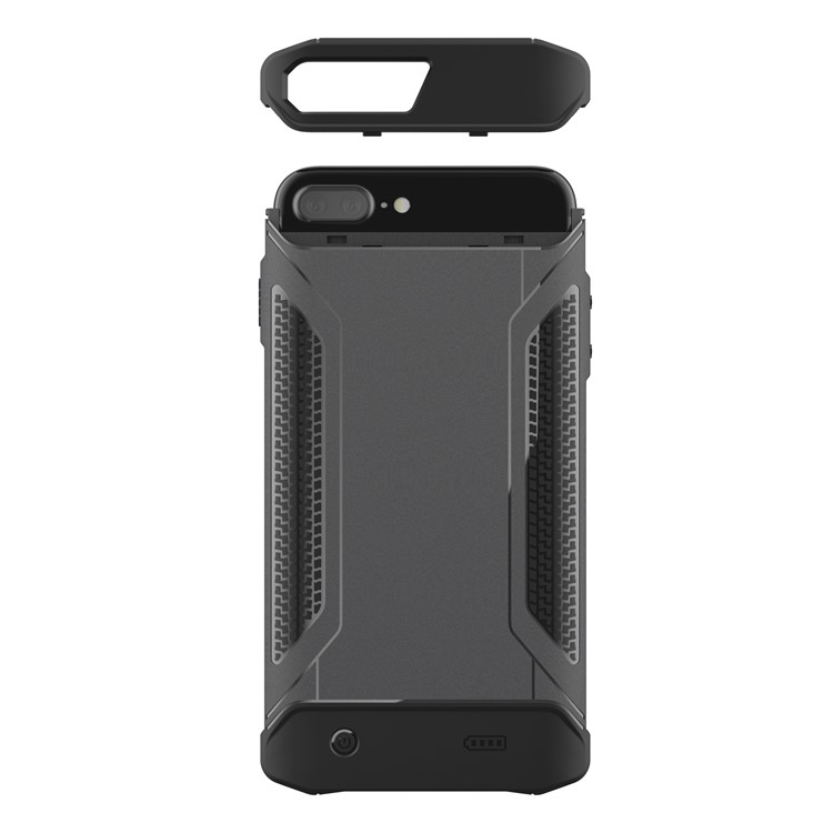 Portable Shockproof Charger Case External Battery Power Bank for iPhone 8 Plus/7 Plus/6 Plus/6s Plus - Black-5