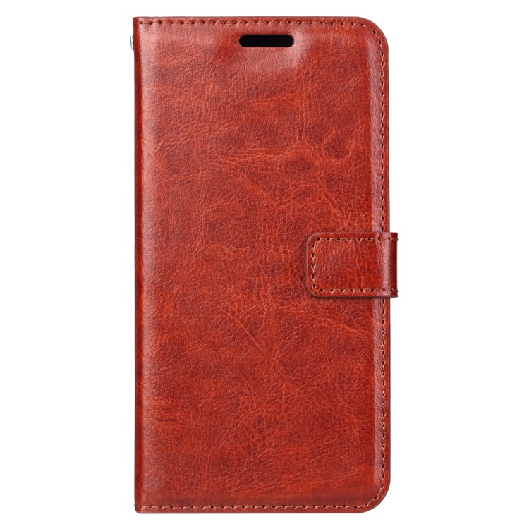 Crazy Horse Wallet Leather Stand Protective Shell for Motorola Moto E5 / G6 Play - Brown-3