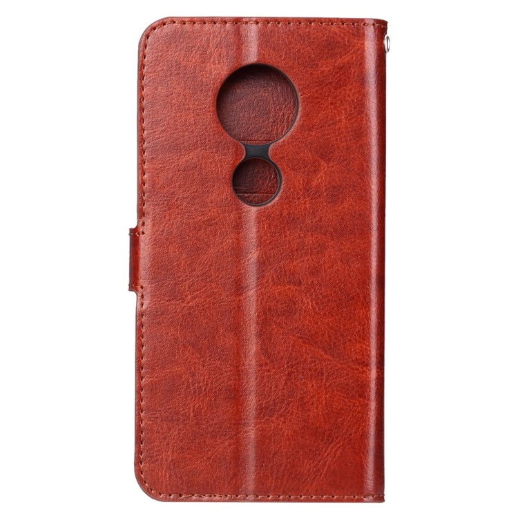 Crazy Horse Wallet Leather Stand Protective Shell for Motorola Moto E5 / G6 Play - Brown-5